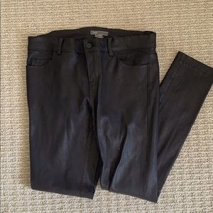 Vince Black Lambskin Leather Pants Size 8